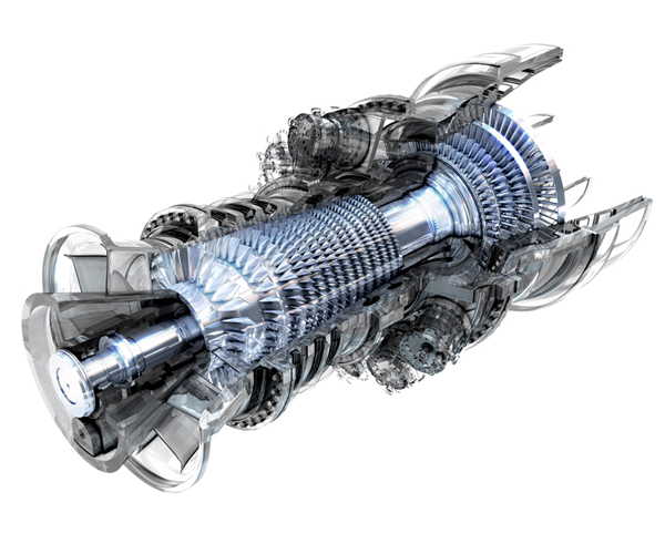 Industrial turbine and hydraulic components